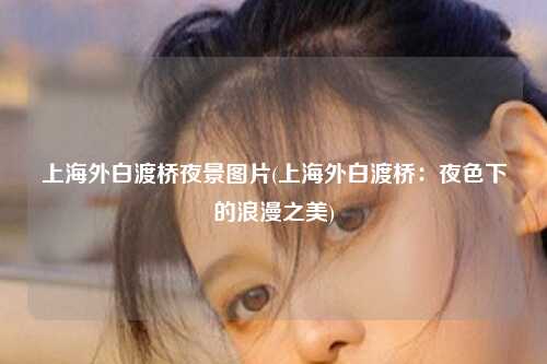 上海外白渡桥夜景图片(上海外白渡桥：夜色下的浪漫之美)